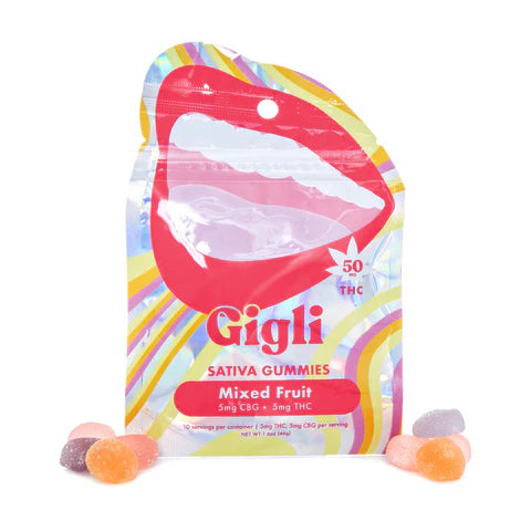 Gigli Sativa 5mg THC, 5mg CBG Gummies